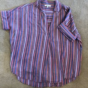 Madewell, Rainbow, Button-back Top